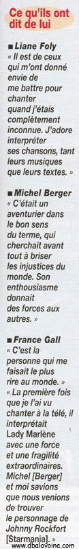 "Nous Deux" Du 16 au 22 janvier 2001