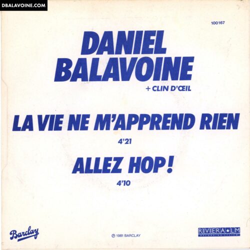 La vie ne m'apprends rien