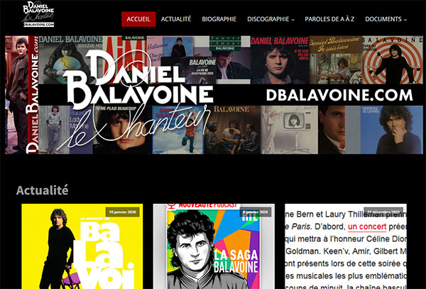 Nouvelle version du site dbalavoine.com