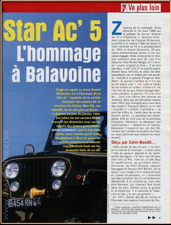 Télé 7 Jours - semaine du 10 au 16 septembre 2005